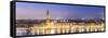 Italy, Veneto, Venice. High Angle View of the City at Dusk-Matteo Colombo-Framed Stretched Canvas