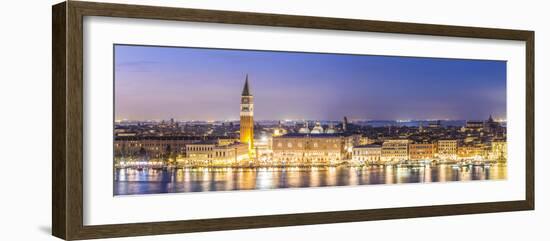 Italy, Veneto, Venice. High Angle View of the City at Dusk-Matteo Colombo-Framed Photographic Print