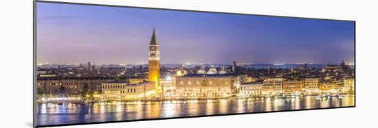 Italy, Veneto, Venice. High Angle View of the City at Dusk-Matteo Colombo-Mounted Photographic Print