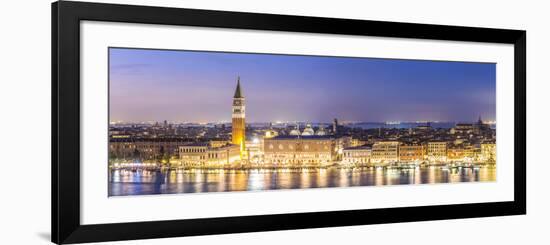 Italy, Veneto, Venice. High Angle View of the City at Dusk-Matteo Colombo-Framed Photographic Print