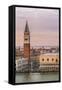 Italy, Veneto, Venice. High Angle View of the City at Sunset-Matteo Colombo-Framed Stretched Canvas