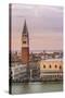 Italy, Veneto, Venice. High Angle View of the City at Sunset-Matteo Colombo-Stretched Canvas