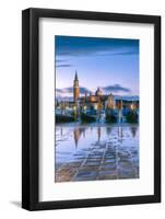 Italy, Veneto, Venice. High Tide Coming to Riva Degli Schiavoni at Dawn-Matteo Colombo-Framed Photographic Print