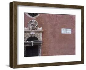 Italy, Veneto, Venice, House Facade at the Campiello S. Vidal-Andreas Keil-Framed Photographic Print