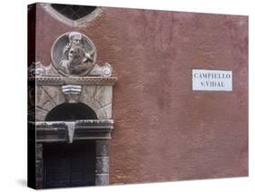 Italy, Veneto, Venice, House Facade at the Campiello S. Vidal-Andreas Keil-Stretched Canvas