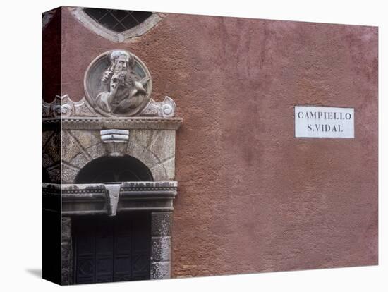 Italy, Veneto, Venice, House Facade at the Campiello S. Vidal-Andreas Keil-Stretched Canvas