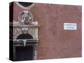 Italy, Veneto, Venice, House Facade at the Campiello S. Vidal-Andreas Keil-Stretched Canvas