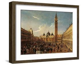 Italy, Veneto, Venice, Last Day of Carnival on San Marco Square, Close-Up-null-Framed Giclee Print