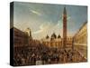 Italy, Veneto, Venice, Last Day of Carnival on San Marco Square, Close-Up-null-Stretched Canvas