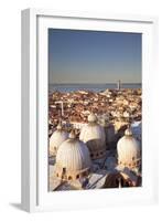 Italy, Veneto, Venice. Overview of the City with San Marco Cathedral Cupolas. Unesco.-Ken Scicluna-Framed Photographic Print