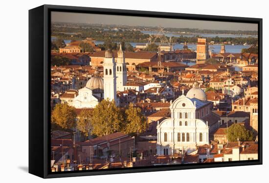 Italy, Veneto, Venice. Overview of the City.-Ken Scicluna-Framed Stretched Canvas