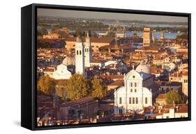 Italy, Veneto, Venice. Overview of the City.-Ken Scicluna-Framed Stretched Canvas