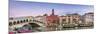 Italy, Veneto, Venice. Rialto Bridge at Dusk, High Angle View-Matteo Colombo-Mounted Photographic Print