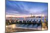 Italy, Veneto, Venice. Row of Gondolas Moored at Sunrise on Riva Degli Schiavoni-Matteo Colombo-Mounted Photographic Print