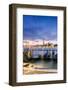 Italy, Veneto, Venice. Row of Gondolas Moored at Sunrise on Riva Degli Schiavoni-Matteo Colombo-Framed Photographic Print