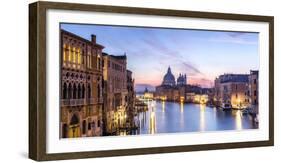 Italy, Veneto, Venice. Santa Maria Della Salute Church and Grand Canal at Sunrise-Matteo Colombo-Framed Photographic Print