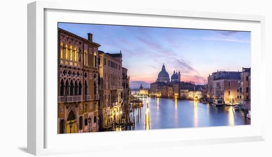 Italy, Veneto, Venice. Santa Maria Della Salute Church and Grand Canal at Sunrise-Matteo Colombo-Framed Photographic Print