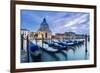 Italy, Veneto, Venice. Santa Maria Della Salute Church on the Grand Canal, at Sunset-Matteo Colombo-Framed Photographic Print