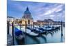 Italy, Veneto, Venice. Santa Maria Della Salute Church on the Grand Canal, at Sunset-Matteo Colombo-Mounted Photographic Print