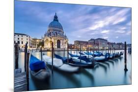 Italy, Veneto, Venice. Santa Maria Della Salute Church on the Grand Canal, at Sunset-Matteo Colombo-Mounted Photographic Print