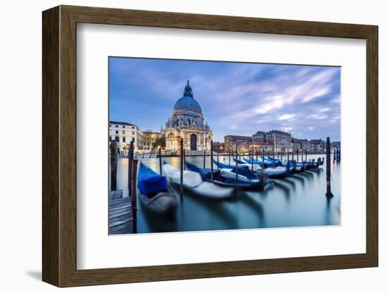 Italy, Veneto, Venice. Santa Maria Della Salute Church on the Grand Canal, at Sunset-Matteo Colombo-Framed Photographic Print