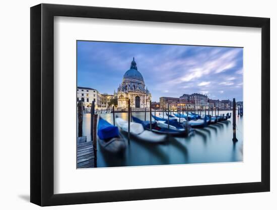 Italy, Veneto, Venice. Santa Maria Della Salute Church on the Grand Canal, at Sunset-Matteo Colombo-Framed Photographic Print