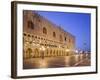Italy, Veneto, Venice, St. Mark's Square, Doge's Palace, Lighting, Dusk-Rainer Mirau-Framed Photographic Print