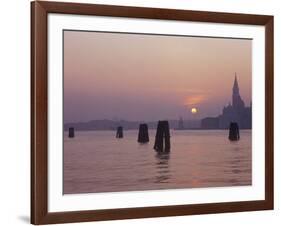 Italy, Veneto, Venice, Sunrise Above San Giorgio Maggiore-Andreas Keil-Framed Photographic Print