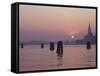 Italy, Veneto, Venice, Sunrise Above San Giorgio Maggiore-Andreas Keil-Framed Stretched Canvas