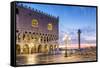 Italy, Veneto, Venice. Sunrise over Piazzetta San Marco and Doges Palace-Matteo Colombo-Framed Stretched Canvas