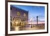 Italy, Veneto, Venice. Sunrise over Piazzetta San Marco and Doges Palace-Matteo Colombo-Framed Photographic Print