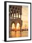 Italy, Veneto, Venice. Sunrise over Piazzetta San Marco and Doges Palace-Matteo Colombo-Framed Photographic Print