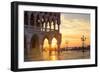 Italy, Veneto, Venice. Sunrise over Piazzetta San Marco and Doges Palace-Matteo Colombo-Framed Photographic Print