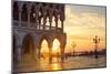 Italy, Veneto, Venice. Sunrise over Piazzetta San Marco and Doges Palace-Matteo Colombo-Mounted Photographic Print