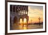 Italy, Veneto, Venice. Sunrise over Piazzetta San Marco and Doges Palace-Matteo Colombo-Framed Photographic Print