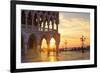 Italy, Veneto, Venice. Sunrise over Piazzetta San Marco and Doges Palace-Matteo Colombo-Framed Photographic Print