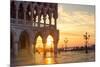 Italy, Veneto, Venice. Sunrise over Piazzetta San Marco and Doges Palace-Matteo Colombo-Mounted Photographic Print