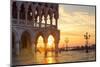 Italy, Veneto, Venice. Sunrise over Piazzetta San Marco and Doges Palace-Matteo Colombo-Mounted Photographic Print