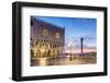 Italy, Veneto, Venice. Sunrise over Piazzetta San Marco and Doges Palace-Matteo Colombo-Framed Photographic Print