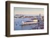 Italy, Veneto, Venice. the Church of Santa Maria Della Salute and the Punta Della Dogana. Unesco.-Ken Scicluna-Framed Photographic Print