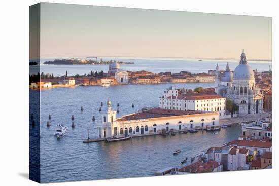 Italy, Veneto, Venice. the Church of Santa Maria Della Salute and the Punta Della Dogana. Unesco.-Ken Scicluna-Stretched Canvas