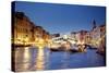 Italy, Veneto, Venice. the Ponte Di Rialto on the Grand Canal.-Ken Scicluna-Stretched Canvas