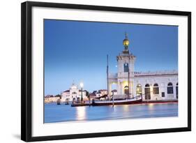 Italy, Veneto, Venice. the Punta Della Dogana on the Grand Canal.-Ken Scicluna-Framed Photographic Print