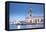 Italy, Veneto, Venice. the Punta Della Dogana on the Grand Canal.-Ken Scicluna-Framed Stretched Canvas