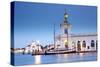 Italy, Veneto, Venice. the Punta Della Dogana on the Grand Canal.-Ken Scicluna-Stretched Canvas