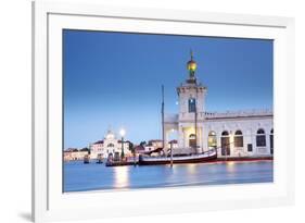 Italy, Veneto, Venice. the Punta Della Dogana on the Grand Canal.-Ken Scicluna-Framed Photographic Print