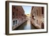 Italy, Veneto, Venice. Typical Venetian Palaces Leading to the Grand Canal.-Ken Scicluna-Framed Photographic Print