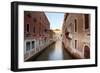 Italy, Veneto, Venice. Typical Venetian Palaces Leading to the Grand Canal.-Ken Scicluna-Framed Photographic Print