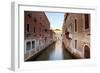 Italy, Veneto, Venice. Typical Venetian Palaces Leading to the Grand Canal.-Ken Scicluna-Framed Photographic Print