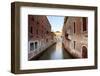 Italy, Veneto, Venice. Typical Venetian Palaces Leading to the Grand Canal.-Ken Scicluna-Framed Photographic Print